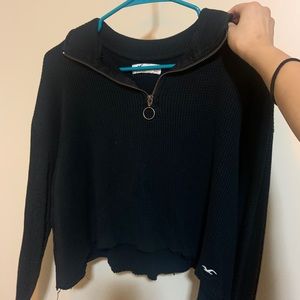 Cropped Black Sweater